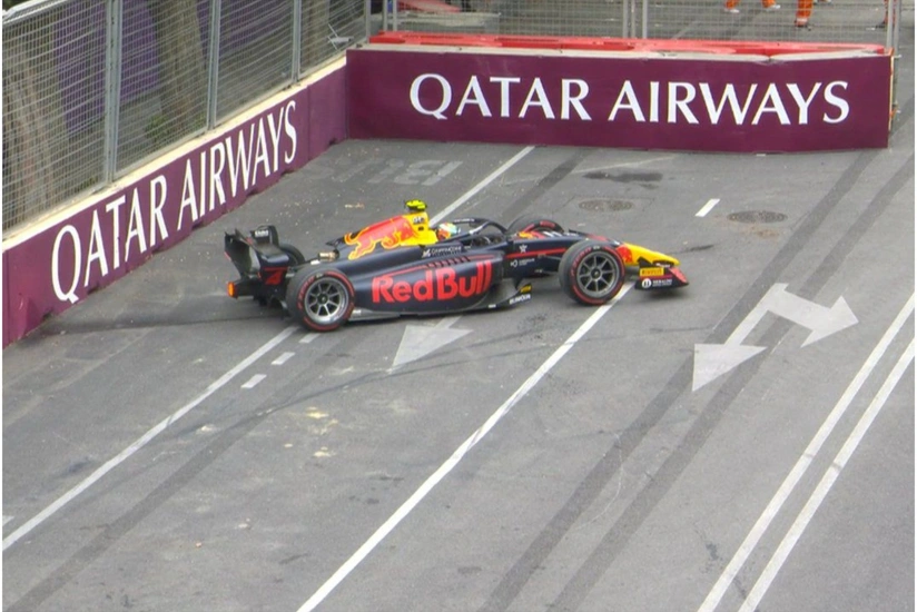 "Formula 2" pilotu Bakıda keçirilən sərbəst yürüşdə uğursuzluqla üzləşib