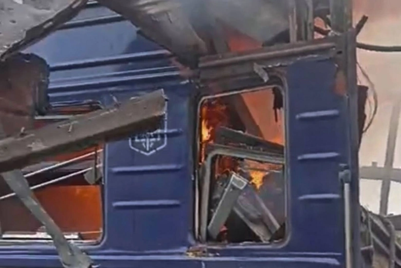 Rusiya ordusu Ukraynanın Sumı vilayətində sərnişin qatarını atəşə tutub