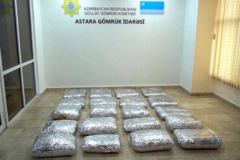 "Çay" yükünün içərisində 105 kiloqramdan artıq narkotik vasitə aşkar edilib