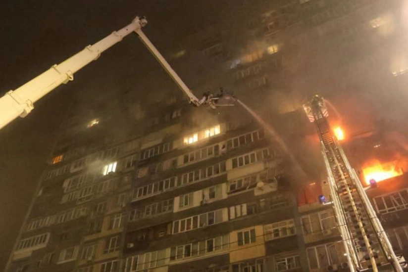 Rusiyanın Kiyevə gecə saatlarında endirdiyi zərbələr nəticəsində 12 nəfər yaralanıb