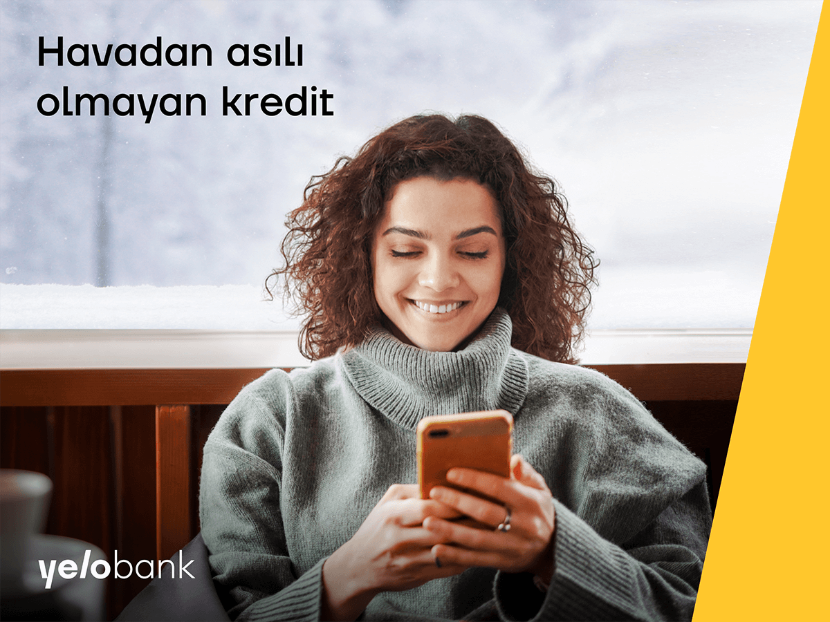 Evdən çıxmadan kredit almağın yolu “Yelo Bank”da!