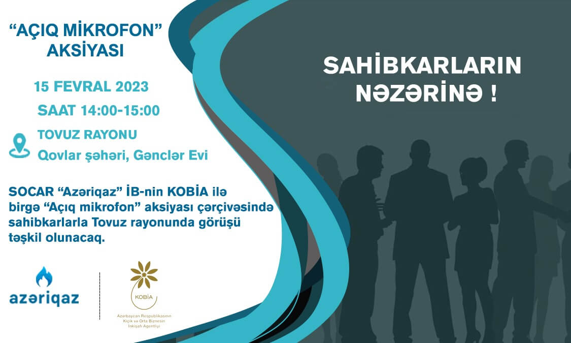 “Azəriqaz”ın sahibkarlarla növbəti görüşü Tovuzda keçiriləcək