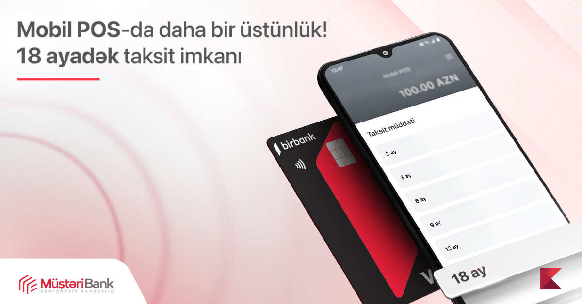 “Kapital Bank”ın “Mobil-POS” xidmətinə yeni taksit funksiyası əlavə olundu