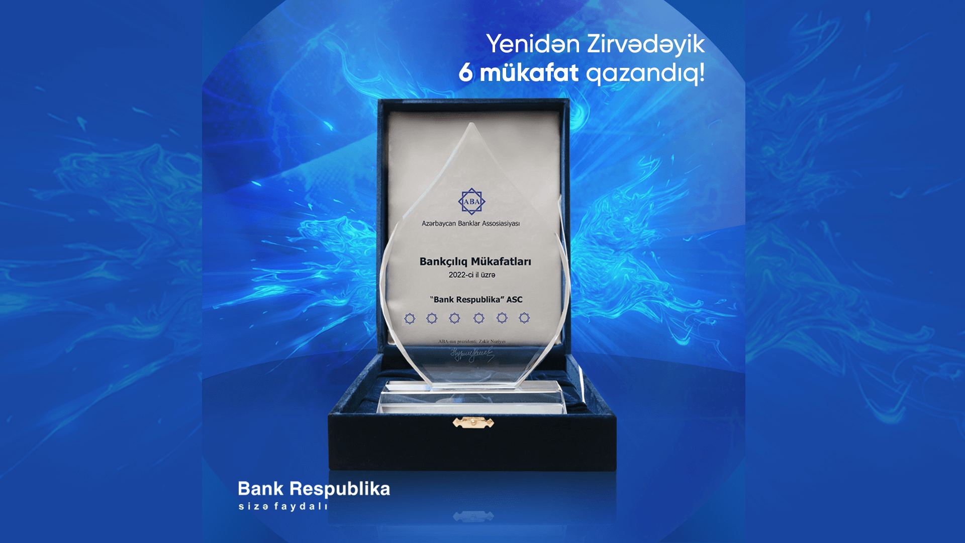 “Bank Respublika” yenidən zirvədə - 6 mükafat!