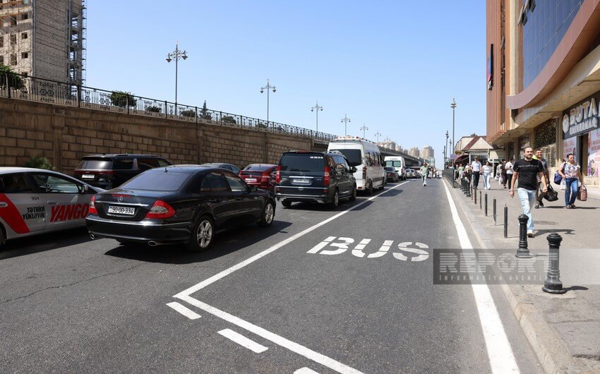 Tbilisi prospektində "manatlıq" taksilərin fəaliyyəti dayandırılıb