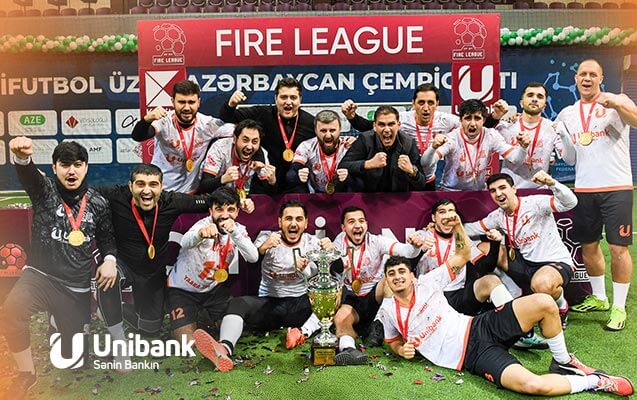 “Unibank” komandası futbol çempionatının qalibi olub