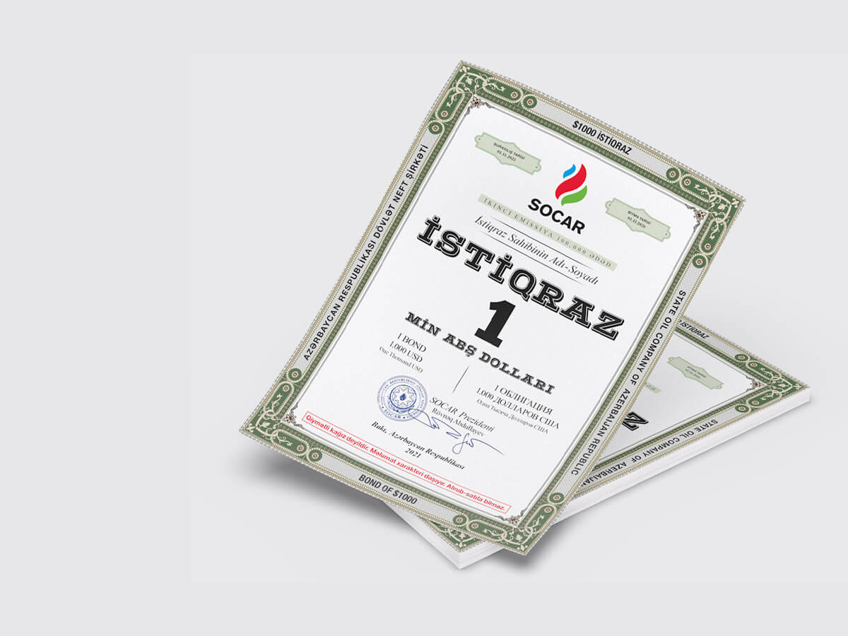 SOCAR-ın "Yaşıl istiqraz"larına 400-dən çox investor maraq göstərib