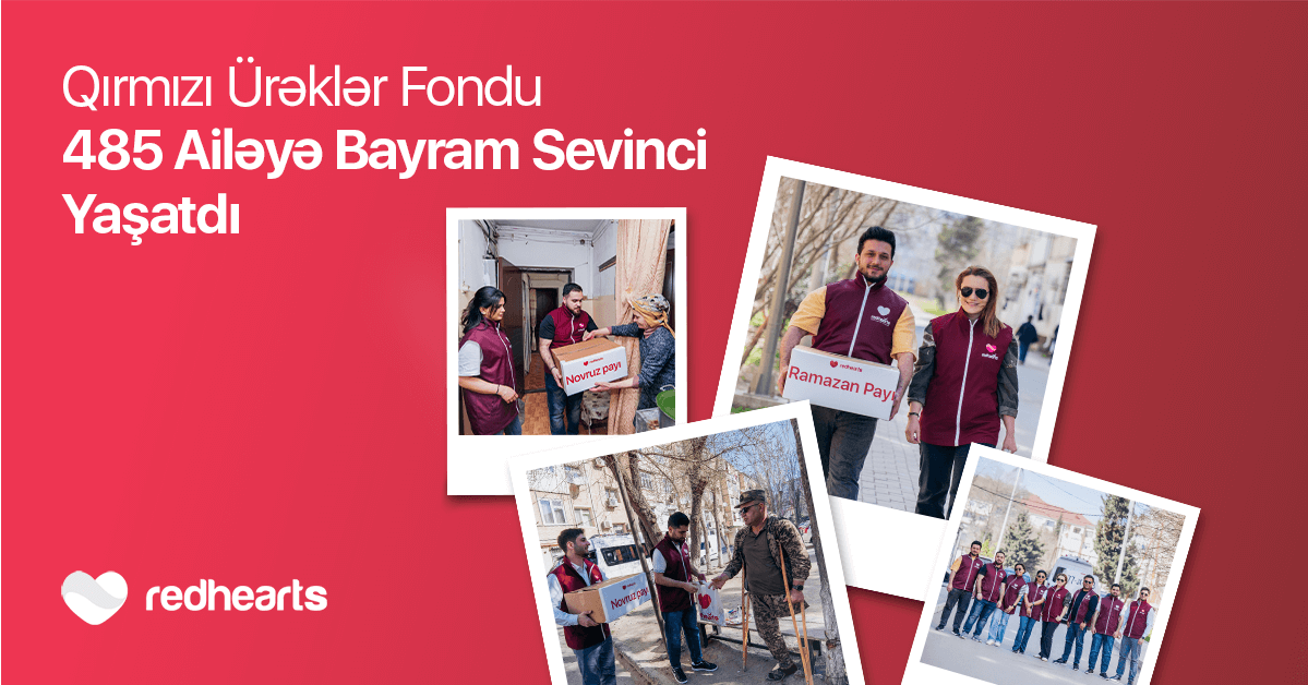 Qırmızı Ürəklər Fondu 485 ailəyə bayram sevinci yaşatdı