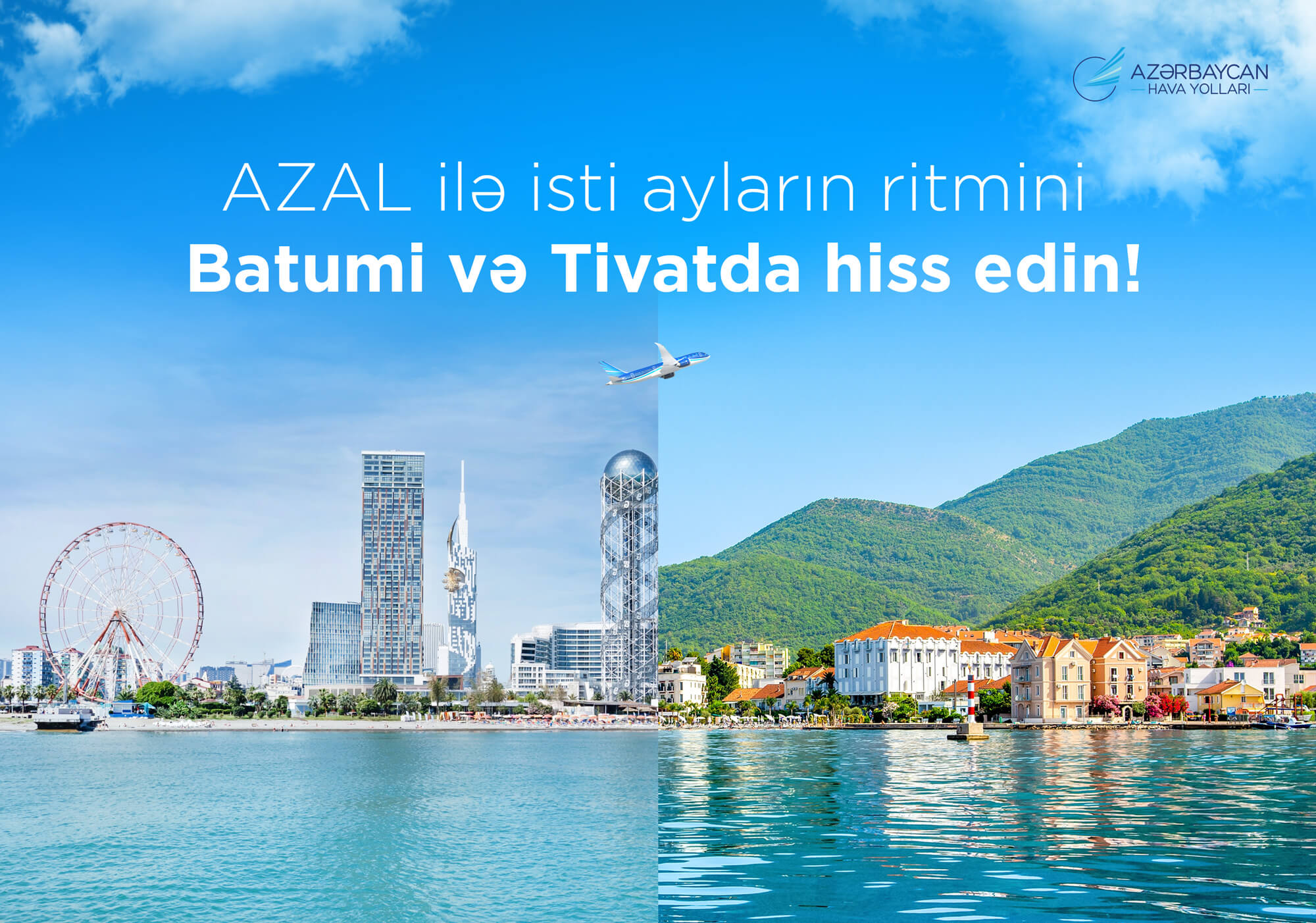 AZAL Tivat və Batumiya uçuşlara başlayır