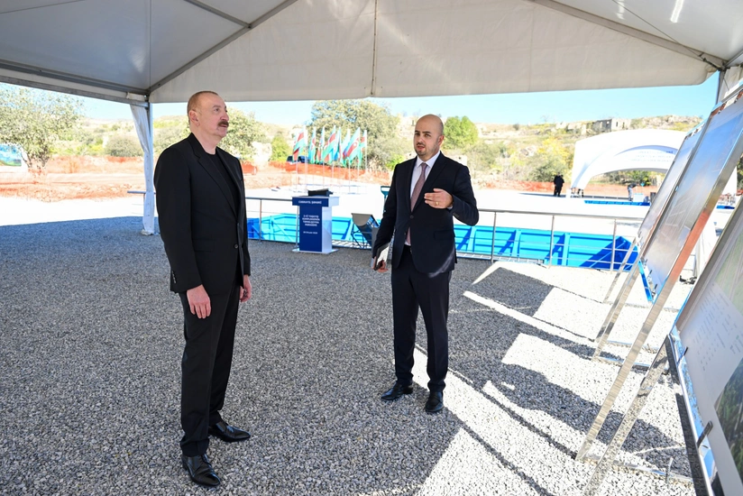 Cəbrayıl şəhərində ikinci və üçüncü yaşayış komplekslərinin təməli qoyulub