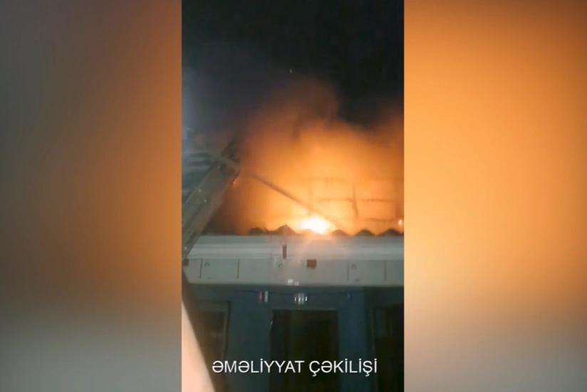 Beyləqanda yataqxanada yanğın olub