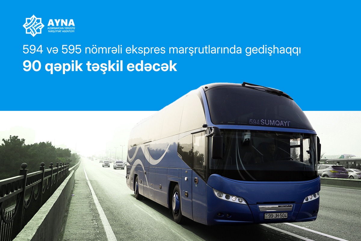 Bakı-Sumqayıt ekspres marşrutlarında qiymət 10 qəpik artırıldı