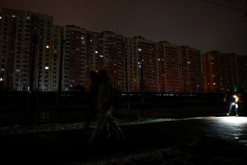 Kiyev qaranlığa qərq olub