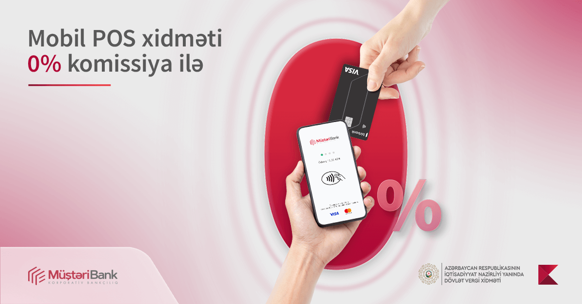Sahibkarlar Mobil-POS xidmətindən komissiyasız istifadə edəcəklər!