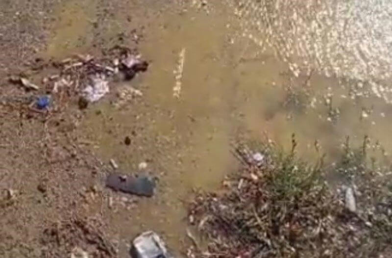 Suraxanıda magistral su kəməri partlayıb - VİDEO