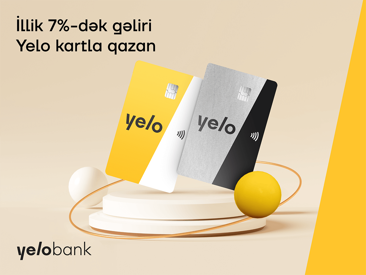 “Yelo Bank”dan kart qalığına illik 7% gəlir