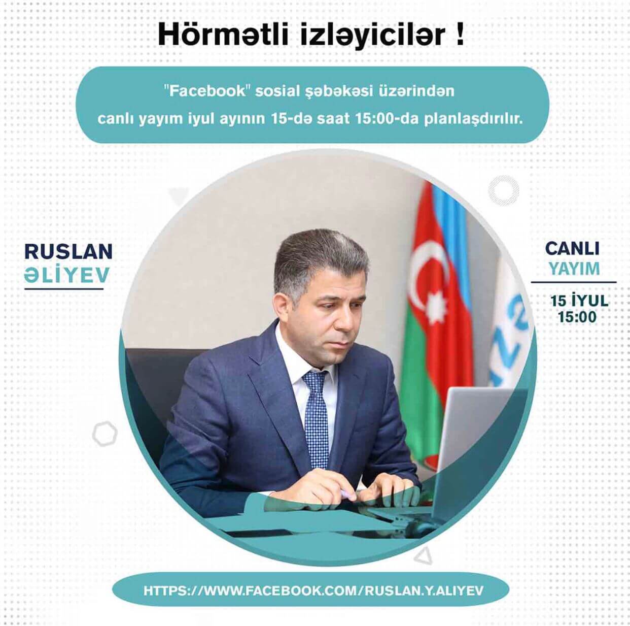 Ruslan Əliyev sabah abnentlərin suallarını canlı cavablandıracaq