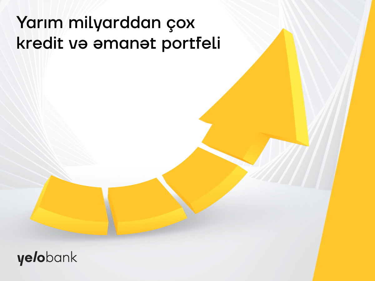 "Yelo Bank"ın əmanət və kredit portfelləri yarım milyardı ötdü