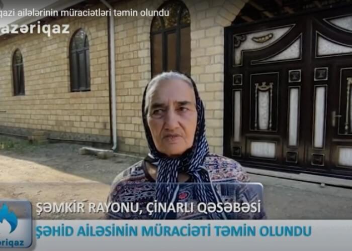 Şəhid və qazi ailələrinin müraciətləri təmin olundu