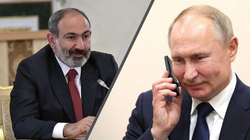 Putin və Paşinyan arasında telefon danışığı olub