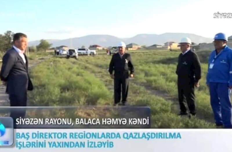 Ruslan Əliyev regionlarda qazlaşdırılma işlərini yaxından izləyib