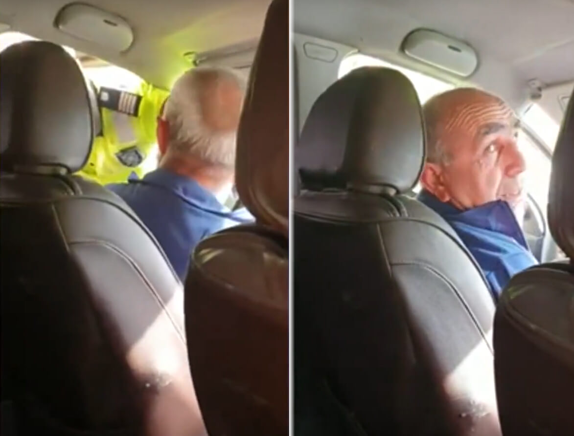 Yol polisi ilə sürücü arasında İNSİDENT - VİDEO