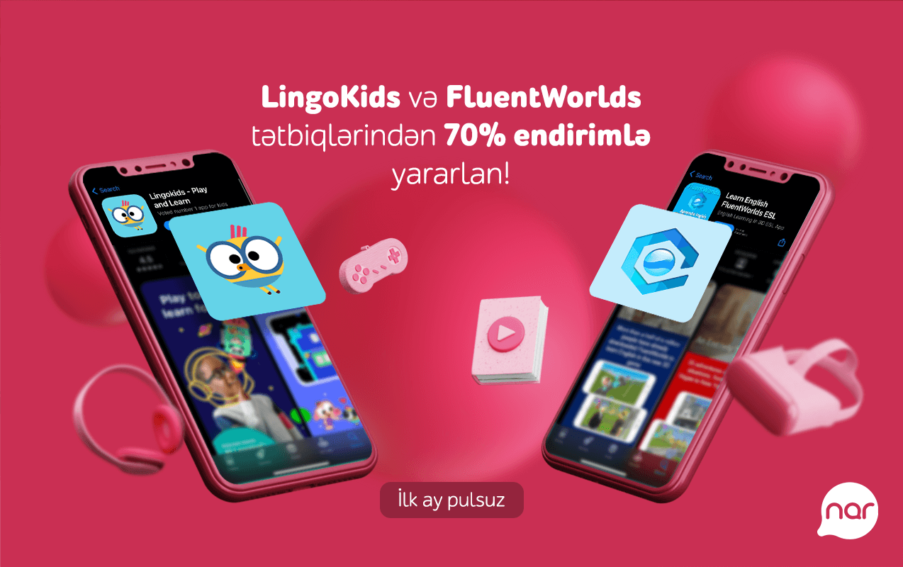 “Nar”dan  ingilis dilini öyrənmək istəyənlər üçün əla fürsət!