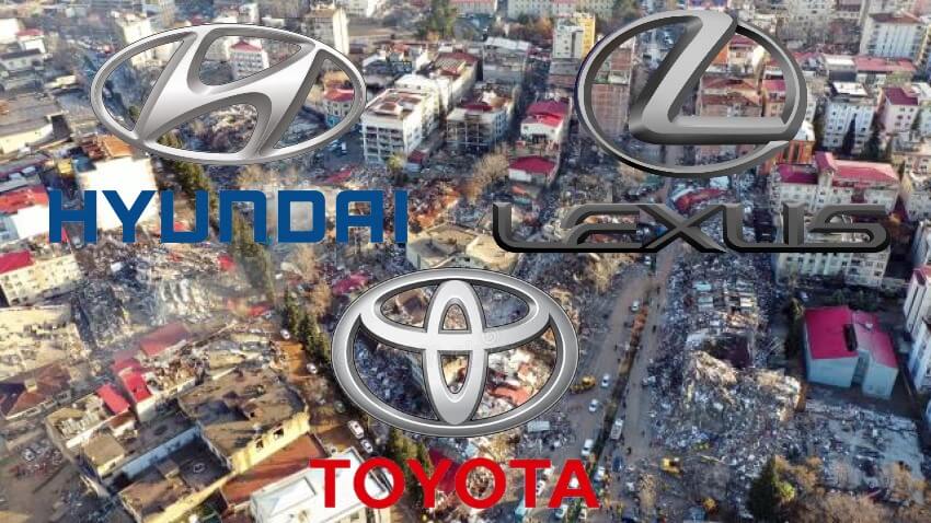 "Hyundai", "Toyota" və "Lexus"dan Türkiyəyə yardım.