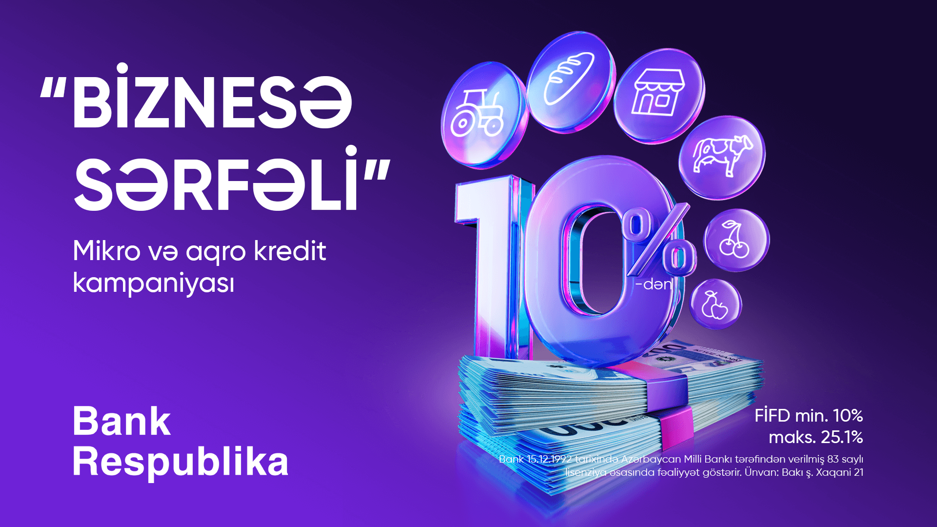 “Bank Respublika” “Biznesə Sərfəli” mikro kredit kampaniyasına start verir