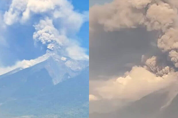 Qvatemalada Fueqo vulkanı püskürüb - VİDEO