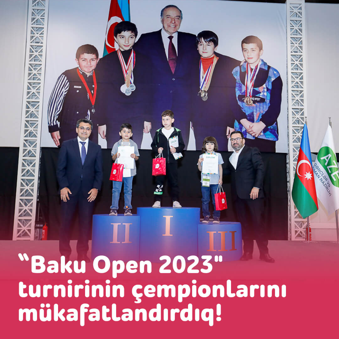 “Nar”ın tərəfdaşlıq etdiyi “Baku Open 2023” Şahmat turnirinin qalibləri bəlli oldu