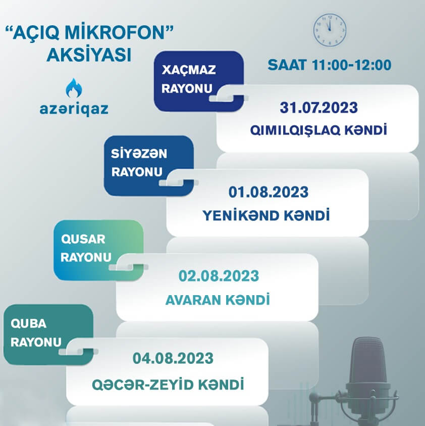 SOCAR “Azəriqaz” İstehsalat Birliyinin “Açıq mikrofon” aksiyası davam edir