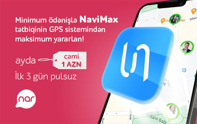 “Nar”dan yeni xidmət: NaviMax GPS izləmə imkanı