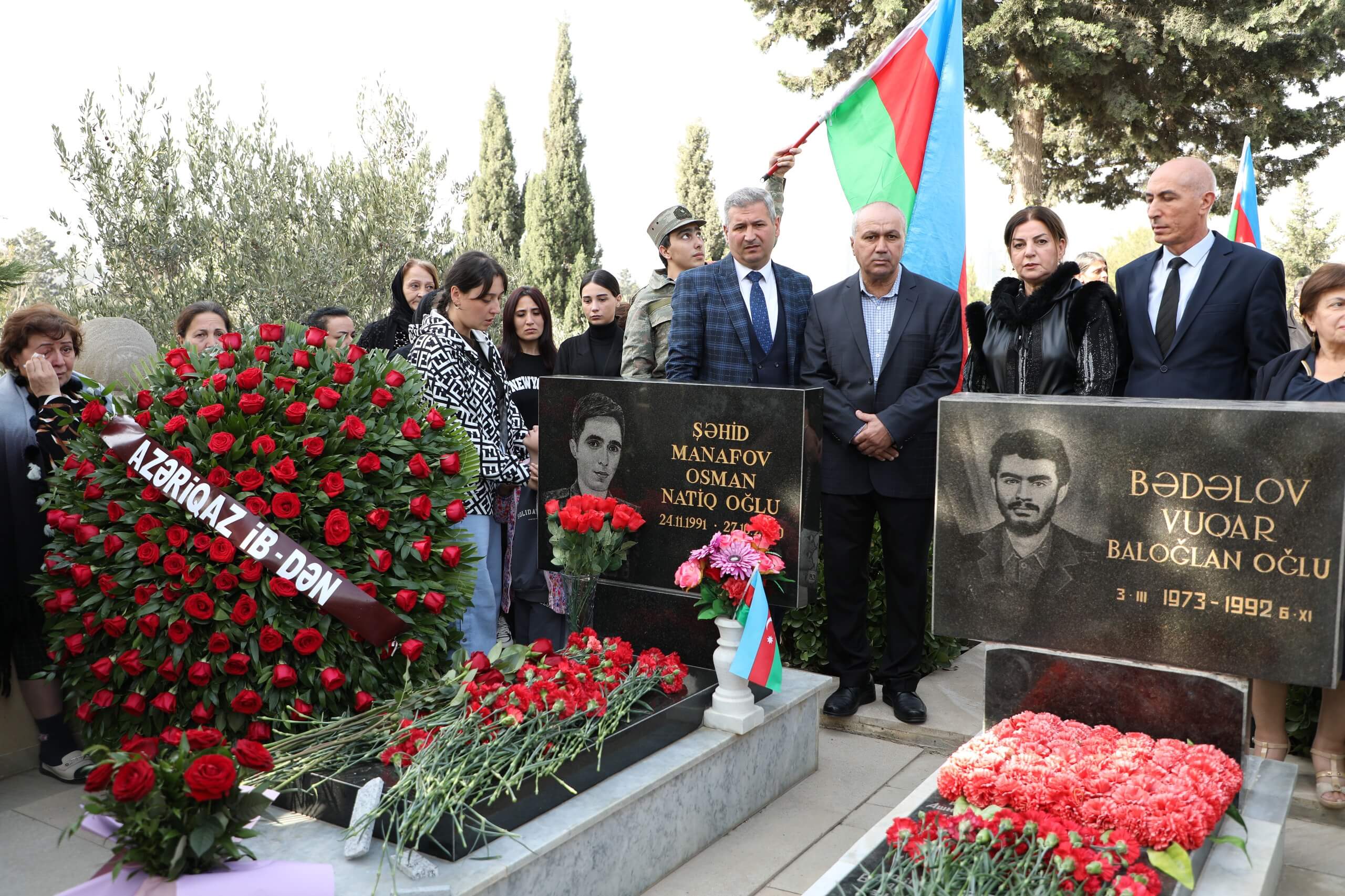 Şəhid Osman Manafov məzarı başında anıldı