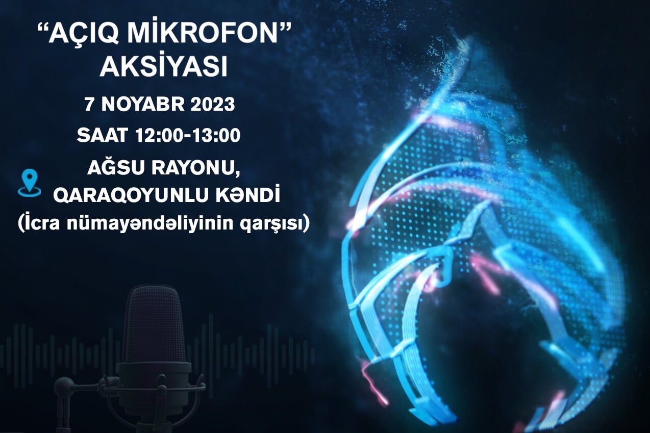 "Azəriqaz"ın "Açıq mikrofon"u Ağsuda qurulacaq