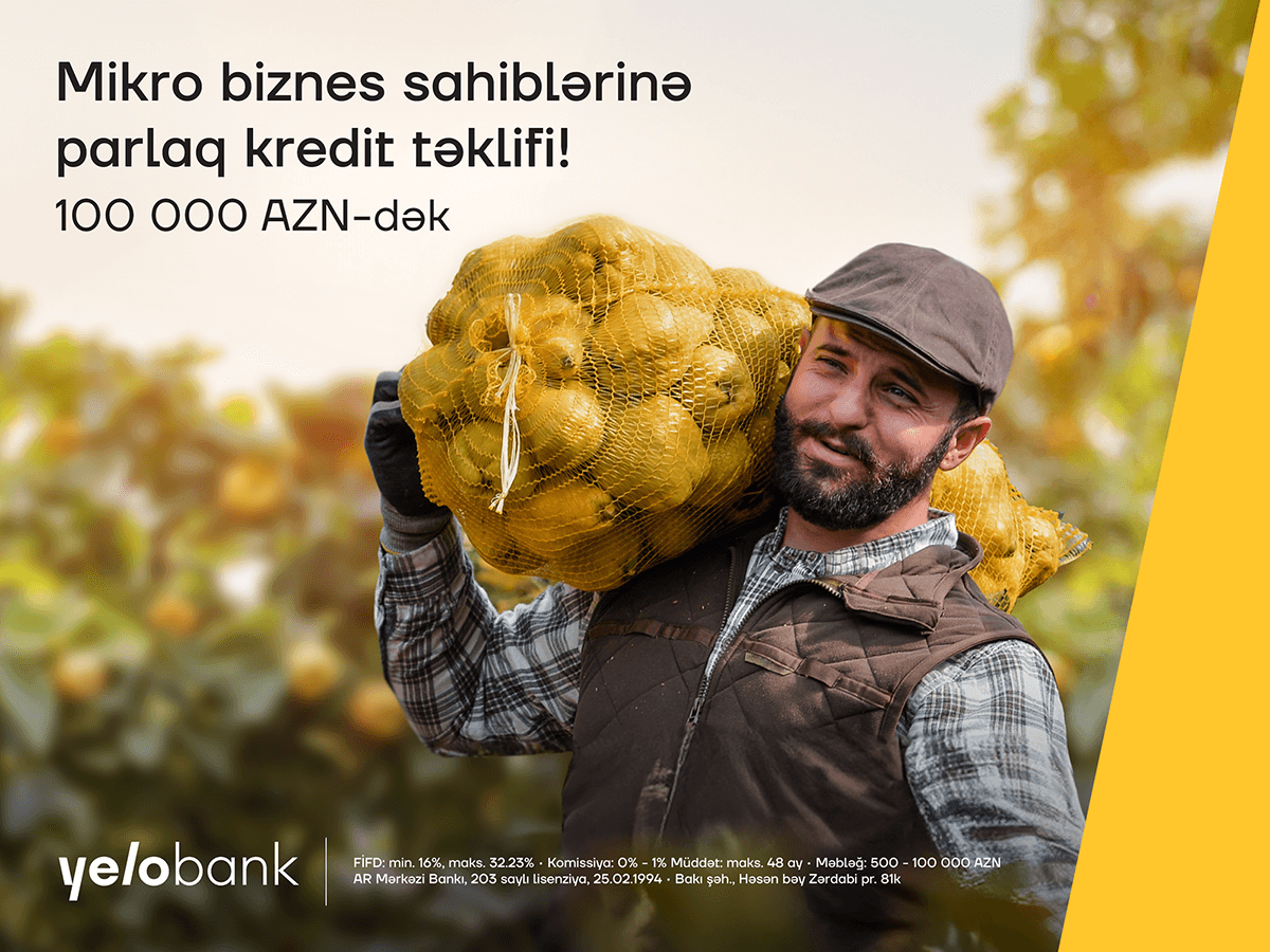 Mikro biznesiniz üçün “Yelo Bank”dan sərfəli təklif