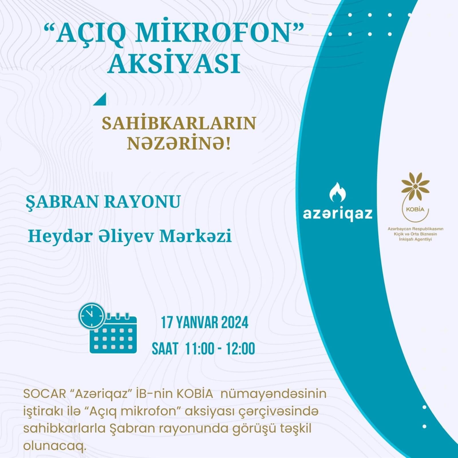 “Azəriqaz” sahibkarlarla növbəti görüşü Şabranda keçirəcək