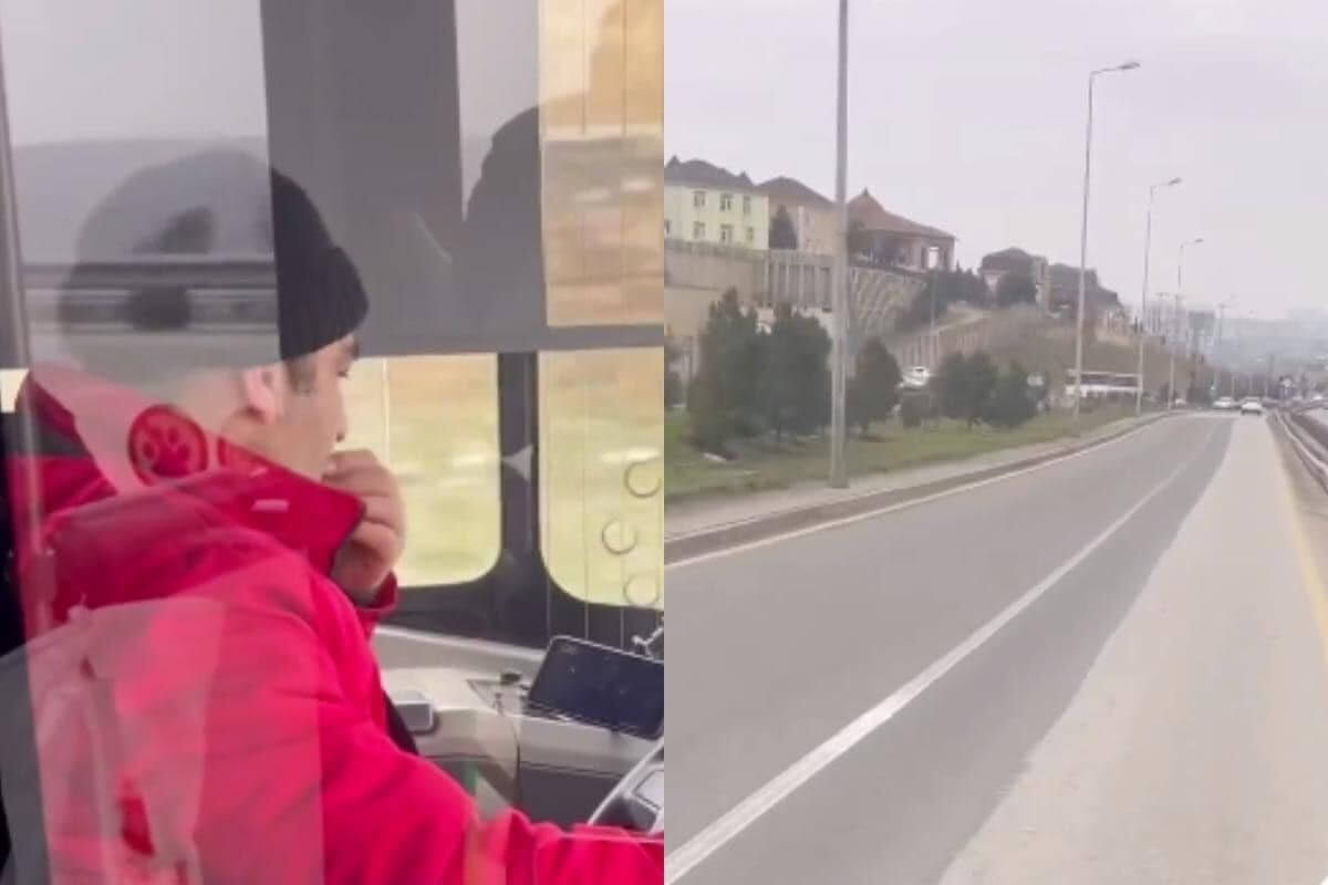 Sükan arxasında videoya baxan "BakuBus" sürücüsü işdən çıxarıldı