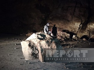 Naxçıvanda qaya uçqunu baş verib