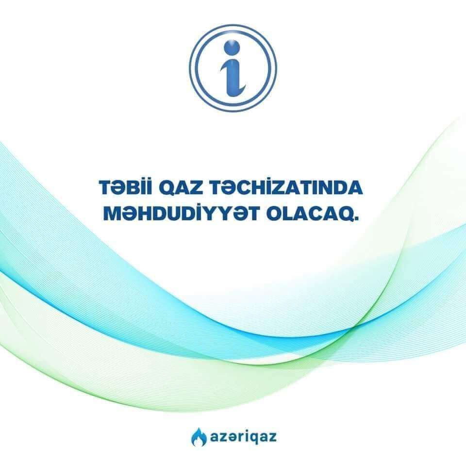Sabah Bakının iki rayonunda qaz olmayacaq