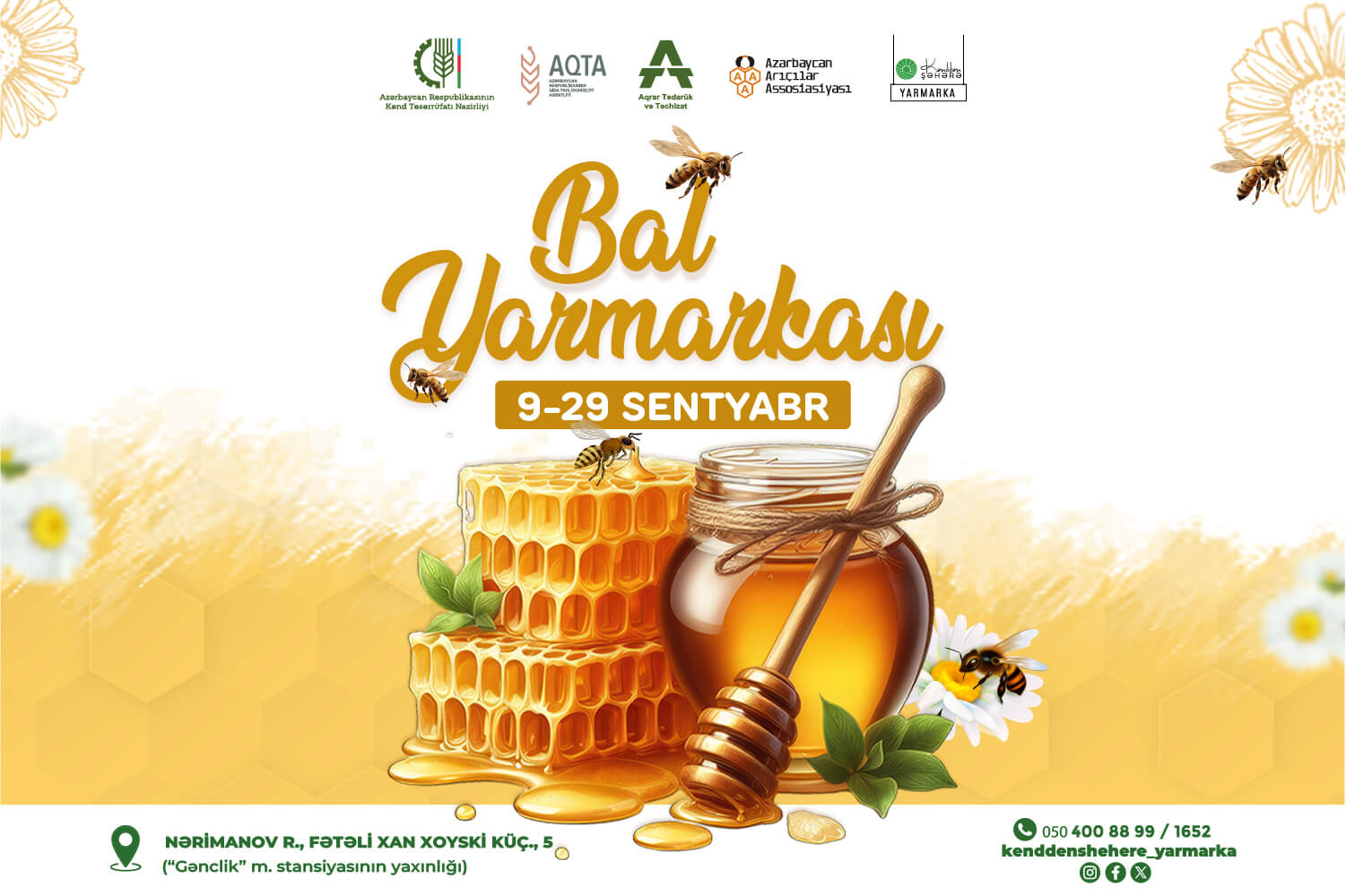 Sentyabrda Bakıda bal yarmarkası keçiriləcək