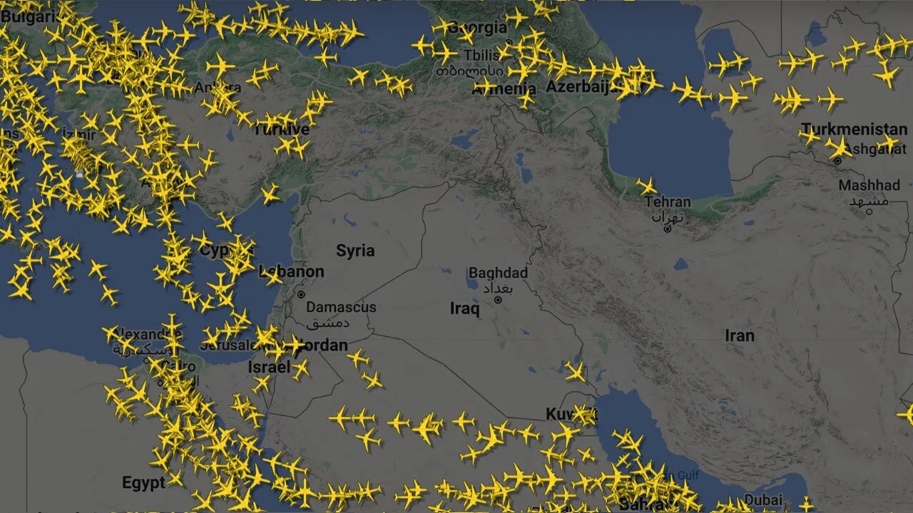 İranın hücumundan sonra Yaxın Şərq üzərində mülki təyyarə qalmayıb