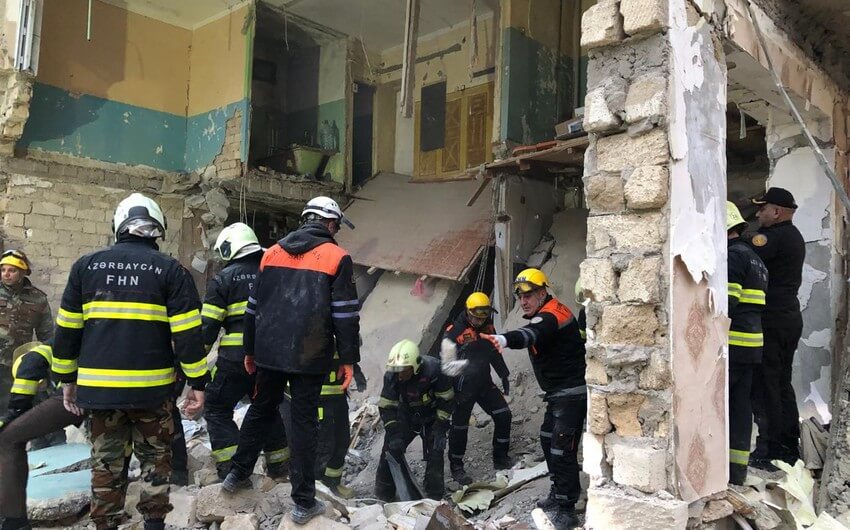 Sumqayıtdakı partlayışda altı nəfər dağıntılar altından sağ çıxarıldı