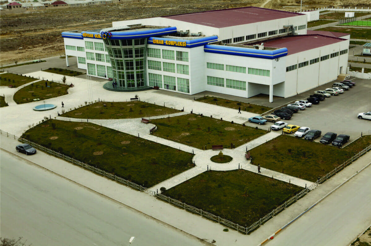 Hövsan Olimpiya Kompleksini su basdı - VİDEO