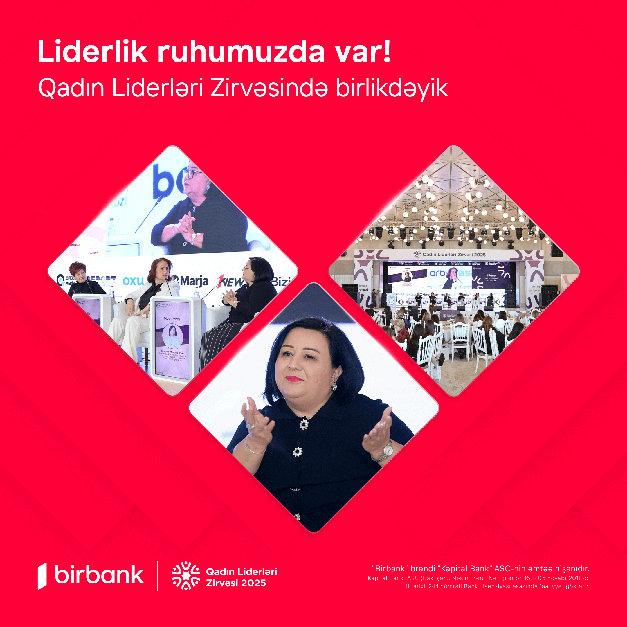 Birbank-ın dəstəyi ilə Qadın Liderləri Zirvəsi keçirildi