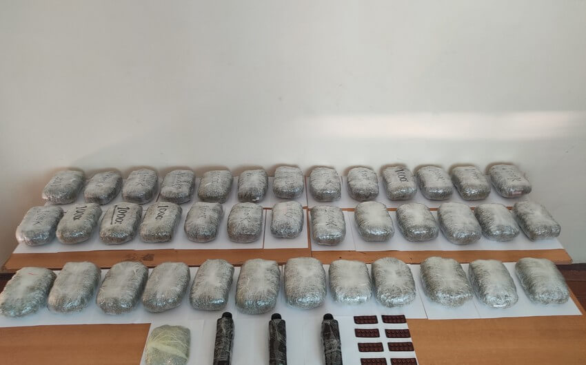 İrandan Azərbaycana 42 kiloqramdan çox narkotikin keçirilməsinin qarşısı alınıb