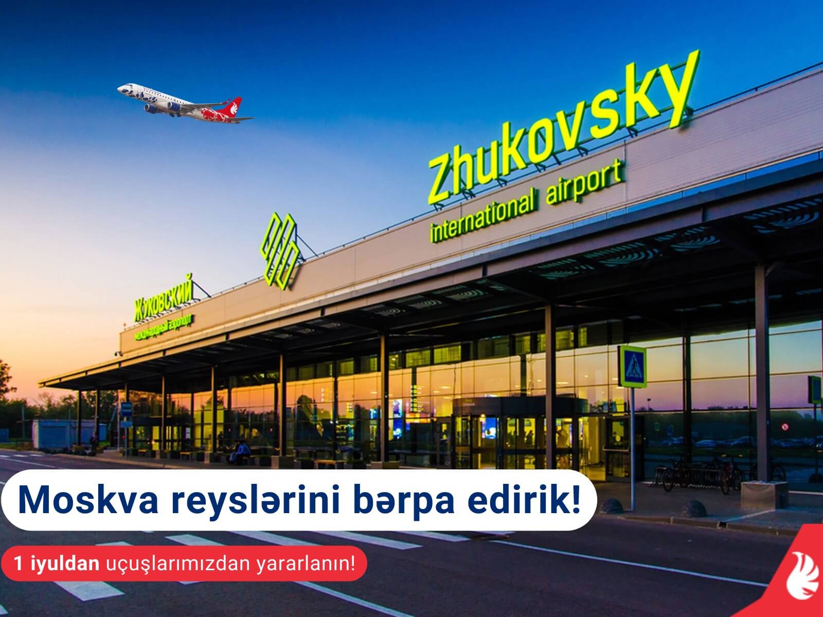 “Buta Airways” “Jukovski” hava limanına uçuşları bərpa edir
