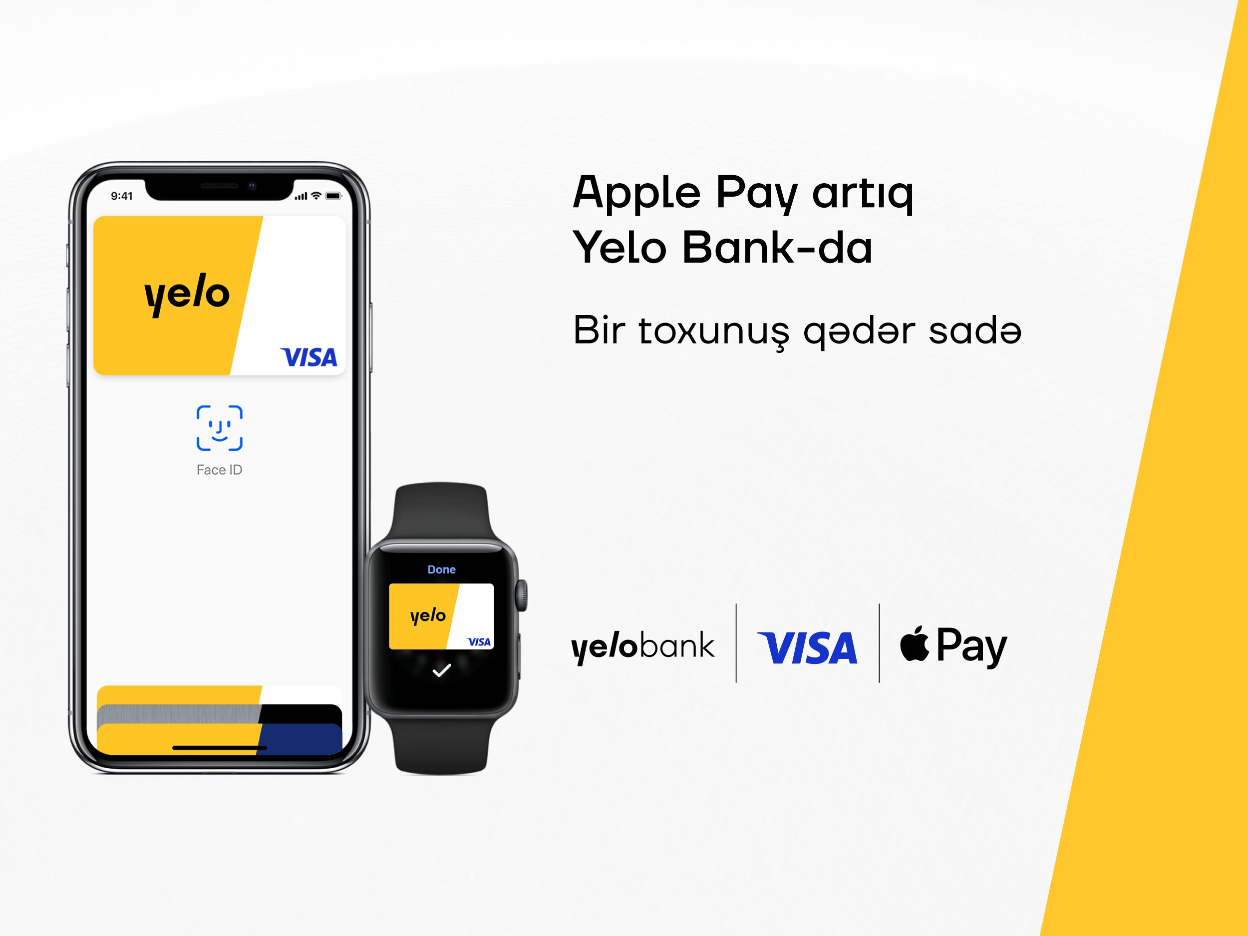 “Apple Pay” artıq “Yelo Bank”da!