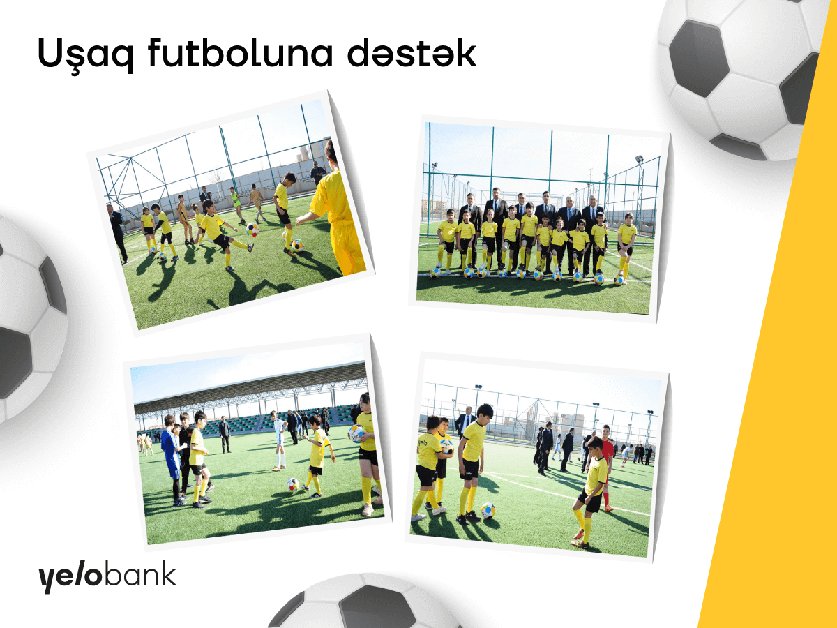 “Yelo Bank”dan uşaq futboluna növbəti dəstək