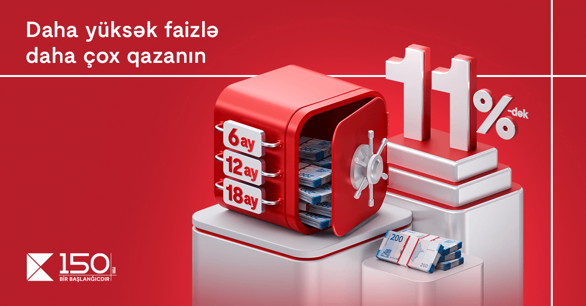 Yeni ilə yüksək gəlirlə: “Kapital Bank” depozit faizlərini 11%-ə qaldırdı